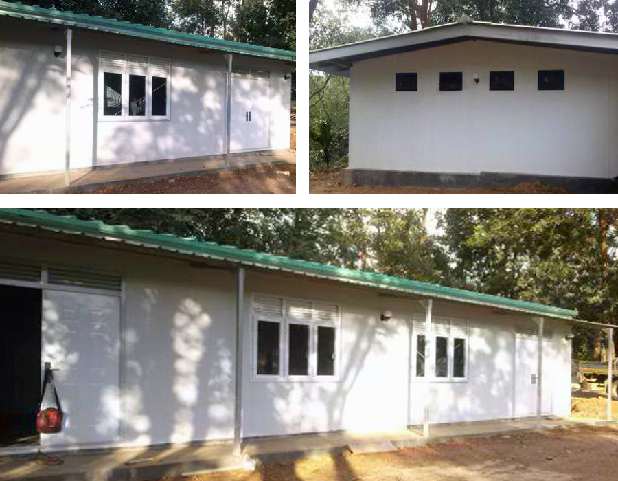 Construction of Police Building using pre fabricated panels at Daraniyagala